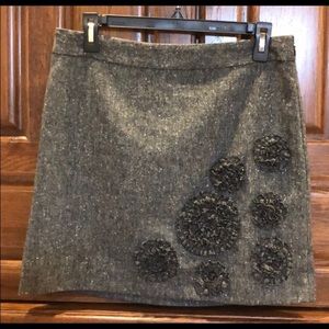 Ann Taylor LOFT Gray Wool Tweed Skirt NWT SZ 6P